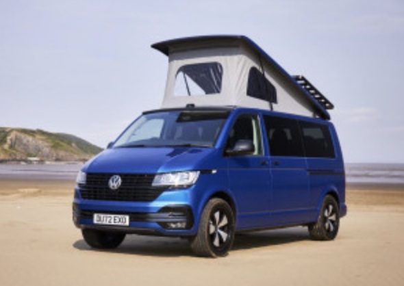 VW-style pop-top campervan